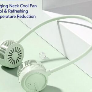 Long endurance refrigeration folding neck hanging fan for lazy outdoor portable portable portable fan rechargeable